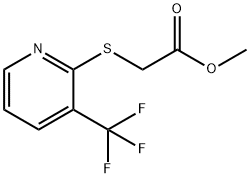 Methyl (3-(trifluoromethyl)pyridin-2-ylsulfanyl) acetate Struktur