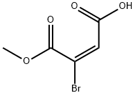 (Z)-3-Bromo-4-methoxy-4-oxo-2-butenoic acid Struktur