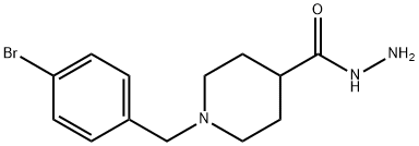 1-(4-Bromobenzyl)piperidine-4-carbohydrazide Struktur