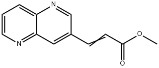 (E)-Methyl 3-(1,5-naphthyridin-3-yl)acrylate Struktur