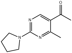 1-(4-Methyl-2-pyrrolidin-1-ylpyrimidin-5-yl)-ethanone Struktur