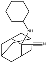 2-(Cyclohexylamino)adamantane-2-carbonitrile Struktur