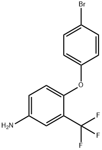 4-(4-Bromophenoxy)-3-(trifluoromethyl)aniline Struktur