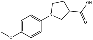 1-(4-METHOXYPHENYL)PYRROLIDINE-3-CARBOXYLICACID Struktur