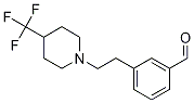 3-{2-[4-(Trifluoromethyl)piperidin-1-yl]ethyl}benzaldehyde Struktur