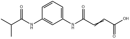 (E)-4-[3-(ISOBUTYRYLAMINO)ANILINO]-4-OXO-2-BUTENOIC ACID Struktur