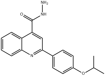 2-(4-ISOPROPOXYPHENYL)QUINOLINE-4-CARBOHYDRAZIDE Struktur