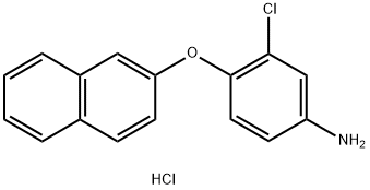 3-CHLORO-4-(2-NAPHTHYLOXY)ANILINE HYDROCHLORIDE Struktur