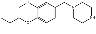 1-(4-ISOBUTOXY-3-METHOXYBENZYL)PIPERAZINE Struktur