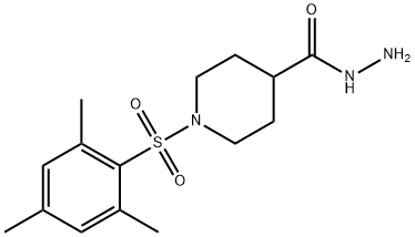 1-(MESITYLSULFONYL)PIPERIDINE-4-CARBOHYDRAZIDE Struktur