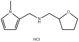 (1-Methyl-1H-pyrrol-2-ylmethyl)-(tetrahydro-furan-2-ylmethyl)-amine hydrochloride Struktur