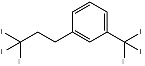 1-(Trifluoromethyl)-3-(3,3,3-trifluoropropyl)-benzene Struktur