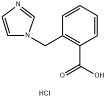 2-Imidazol-1-ylmethyl-benzoic acid hydrochloride Struktur