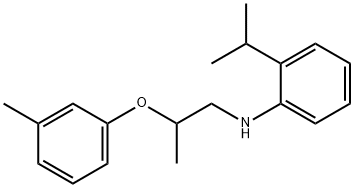 2-Isopropyl-N-[2-(3-methylphenoxy)propyl]aniline Struktur