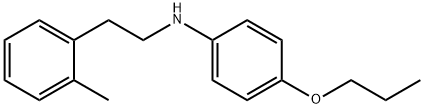 N-(2-Methylphenethyl)-4-propoxyaniline Struktur