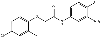 N-(3-Amino-4-chlorophenyl)-2-(4-chloro-2-methylphenoxy)acetamide Struktur