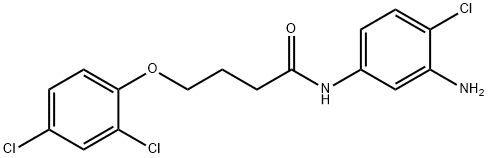 N-(3-Amino-4-chlorophenyl)-4-(2,4-dichlorophenoxy)butanamide Struktur