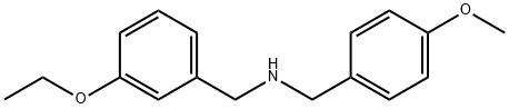 N-(3-Ethoxybenzyl)(4-methoxyphenyl)methanamine Struktur