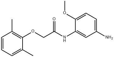 N-(5-Amino-2-methoxyphenyl)-2-(2,6-dimethylphenoxy)acetamide Struktur