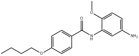 N-(5-Amino-2-methoxyphenyl)-4-butoxybenzamide Struktur