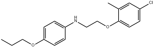 N-[2-(4-Chloro-2-methylphenoxy)ethyl]-4-propoxyaniline Struktur