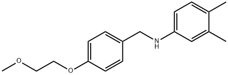 N-[4-(2-Methoxyethoxy)benzyl]-3,4-dimethylaniline Struktur