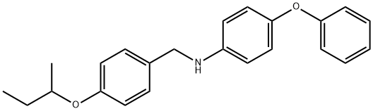 N-[4-(sec-Butoxy)benzyl]-4-phenoxyaniline Struktur