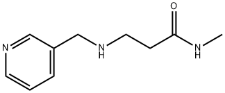 N-Methyl-3-[(3-pyridinylmethyl)amino]propanamide Struktur