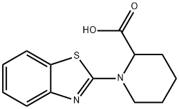 1-(1,3-benzothiazol-2-yl)piperidine-2-carboxylic acid Struktur