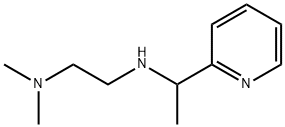 N,N-dimethyl-N'-(1-pyridin-2-ylethyl)ethane-1,2-diamine Struktur