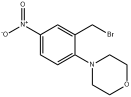 4-[2-(bromomethyl)-4-nitrophenyl]morpholine Struktur