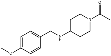 1-acetyl-N-(4-methoxybenzyl)piperidin-4-amine Struktur