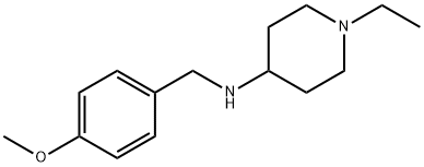 1-ethyl-N-(4-methoxybenzyl)piperidin-4-amine Struktur