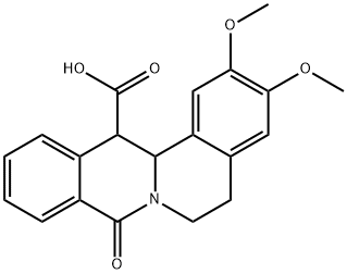 2,3-dimethoxy-8-oxo-5,8,13,13a-tetrahydro-6H-isoquino[3,2-a]isoquinoline-13-carboxylic acid Struktur