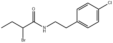 2-bromo-N-[2-(4-chlorophenyl)ethyl]butanamide Struktur