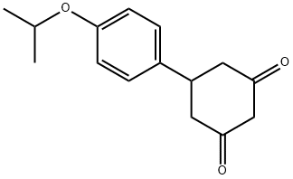 5-(4-isopropoxyphenyl)cyclohexane-1,3-dione Struktur