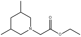 ethyl (3,5-dimethylpiperidin-1-yl)acetate Struktur