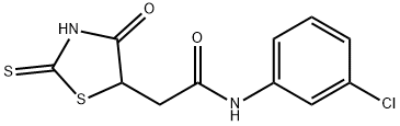 N-(3-chlorophenyl)-2-(2-mercapto-4-oxo-4,5-dihydro-1,3-thiazol-5-yl)acetamide Struktur