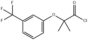 2-methyl-2-[3-(trifluoromethyl)phenoxy]propanoyl chloride Struktur