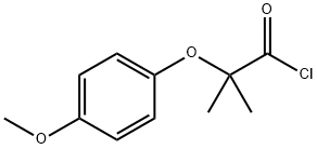 2-(4-methoxyphenoxy)-2-methylpropanoyl chloride Struktur