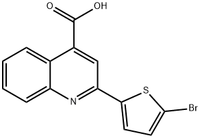 2-(5-bromo-2-thienyl)quinoline-4-carboxylic acid Struktur