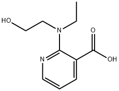 2-[Ethyl(2-hydroxyethyl)amino]nicotinic acid Struktur