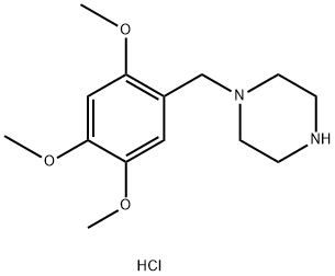 1-(2,4,5-Trimethoxy-benzyl)-piperazinehydrochloride Struktur