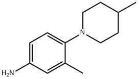 3-Methyl-4-(4-methyl-1-piperidinyl)aniline Struktur