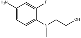 2-(4-Amino-2-fluoromethylanilino)-1-ethanol Struktur