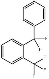 1-(Difluorophenylmethyl)-2-(trifluoromethyl)benzene Struktur