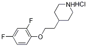 4-[2-(2,4-Difluorophenoxy)ethyl]piperidinehydrochloride Struktur