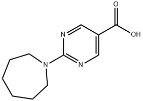 2-(1-Azepanyl)-5-pyrimidinecarboxylic acid Struktur