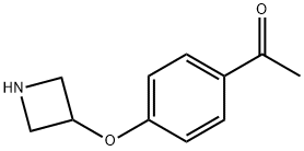 1-[4-(3-Azetidinyloxy)phenyl]-1-ethanone Struktur