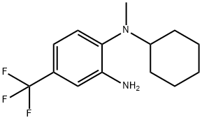 N~1~-Cyclohexyl-N~1~-methyl-4-(trifluoromethyl)-1,2-benzenediamine Struktur